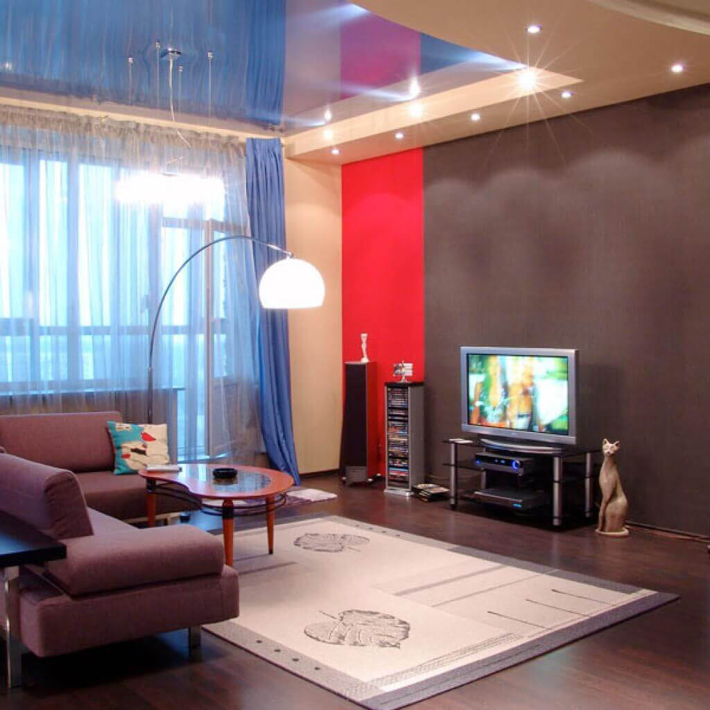 Отделка гостиной гипсокартоном — актуальные дизайнерские решения в отделке стен и потолка